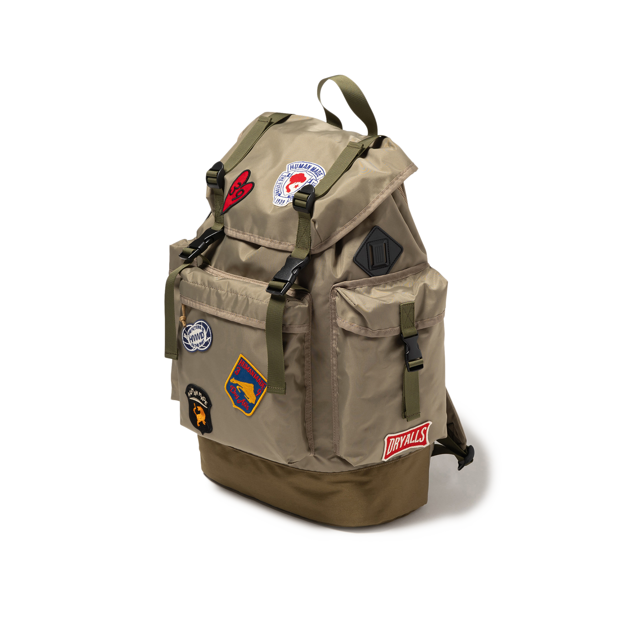 Human Made Backpack Olive Drab HM30GD015