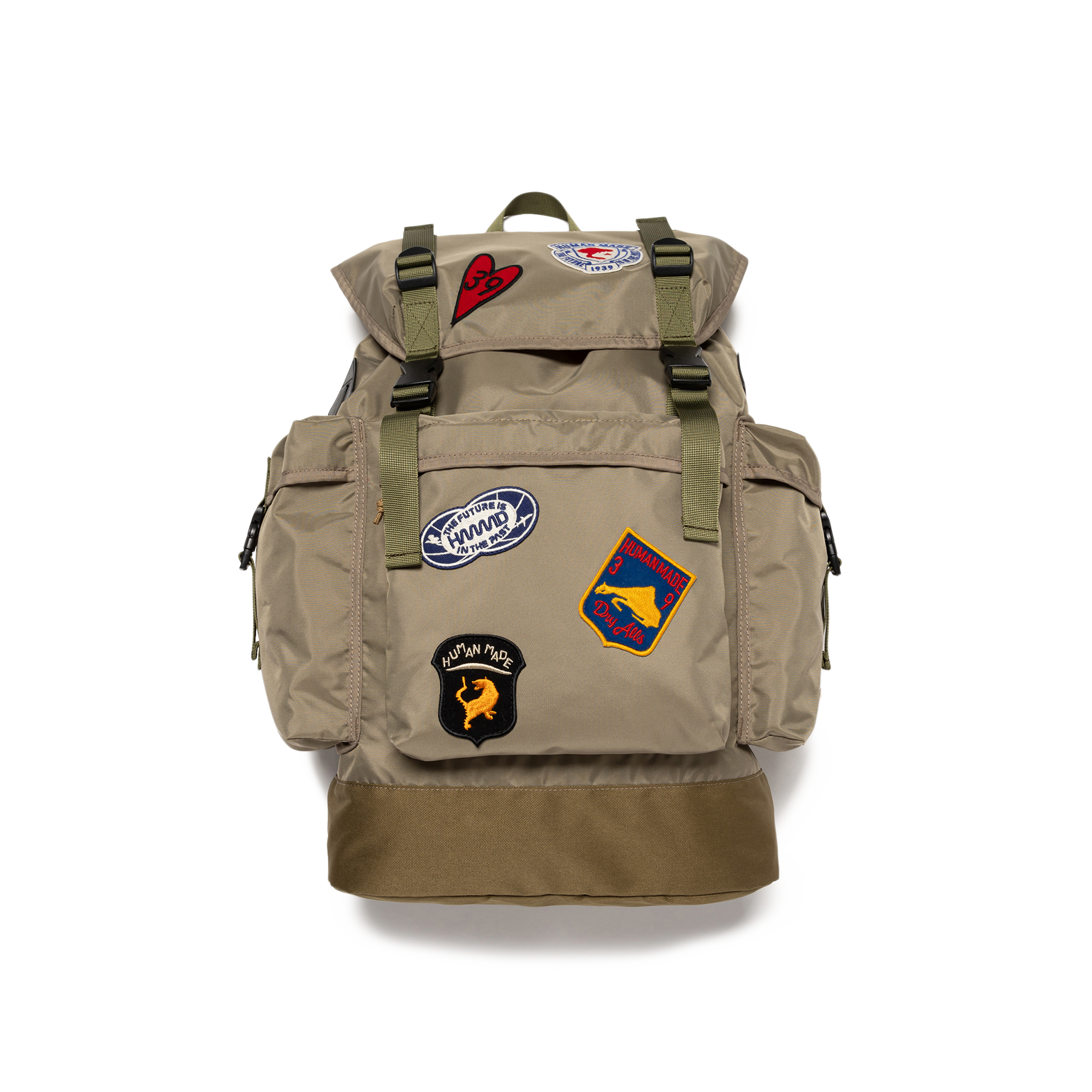 Human Made Backpack Olive Drab HM30GD015