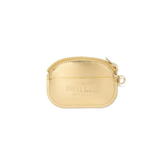 Human Made Leather Coin Case Gold HM30GD030
