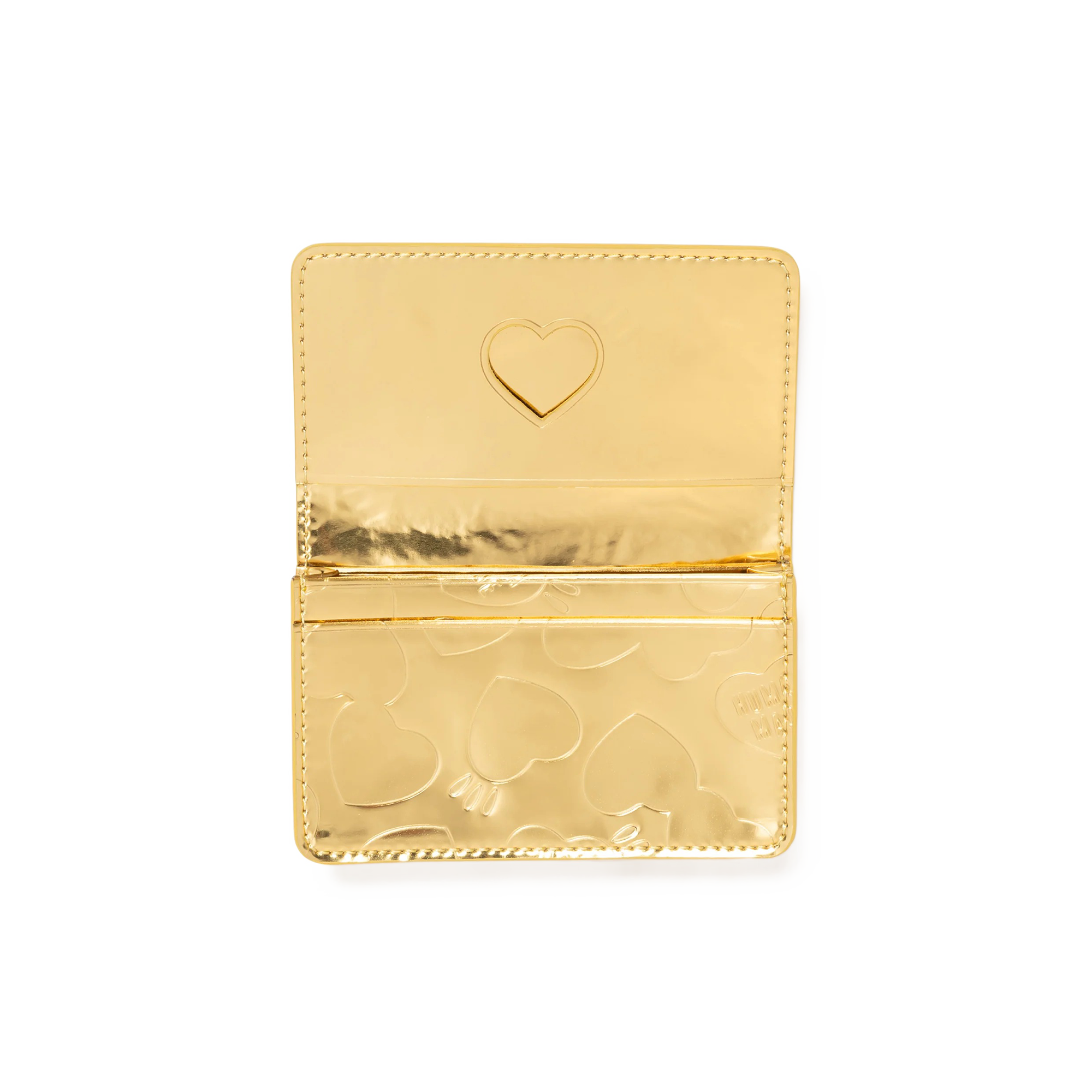 Human Made Leather Card Case Gold HM30GD031