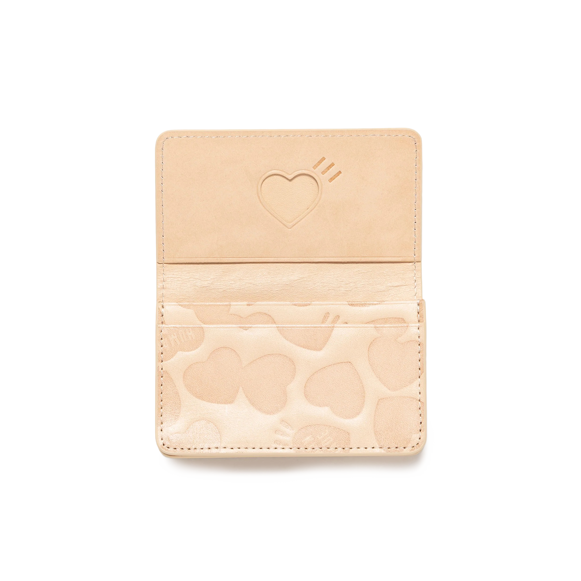 Human Made Leather Card Case Beige HM30GD031