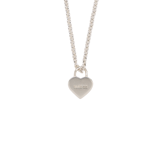 Human Made Heart Silver Necklace Silver HM30GD085