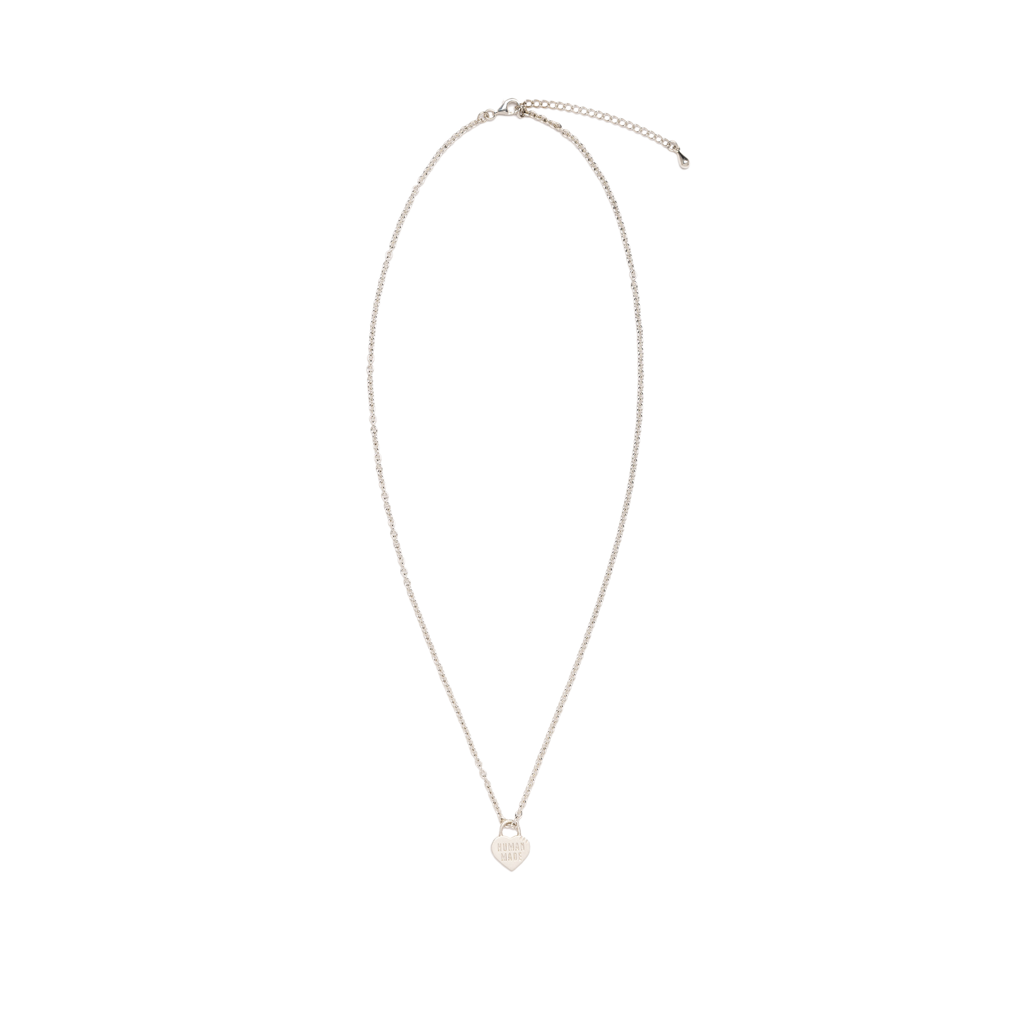 Human Made Heart Silver Necklace Silver HM30GD085