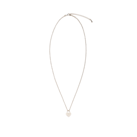 Human Made Heart Silver Necklace Silver HM30GD085
