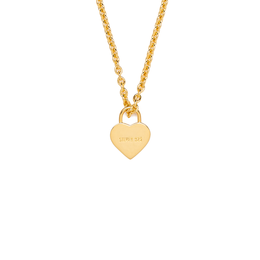Human Made Heart Silver Necklace Gold HM30GD085