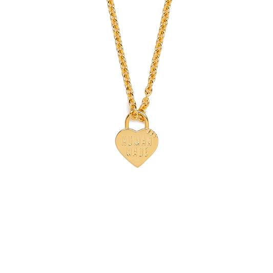 Human Made Heart Silver Necklace Gold HM30GD085