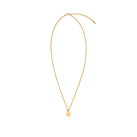 Human Made Heart Silver Necklace Gold HM30GD085