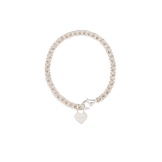 Human Made Heart Silver Bracelet Silver HM30GD086