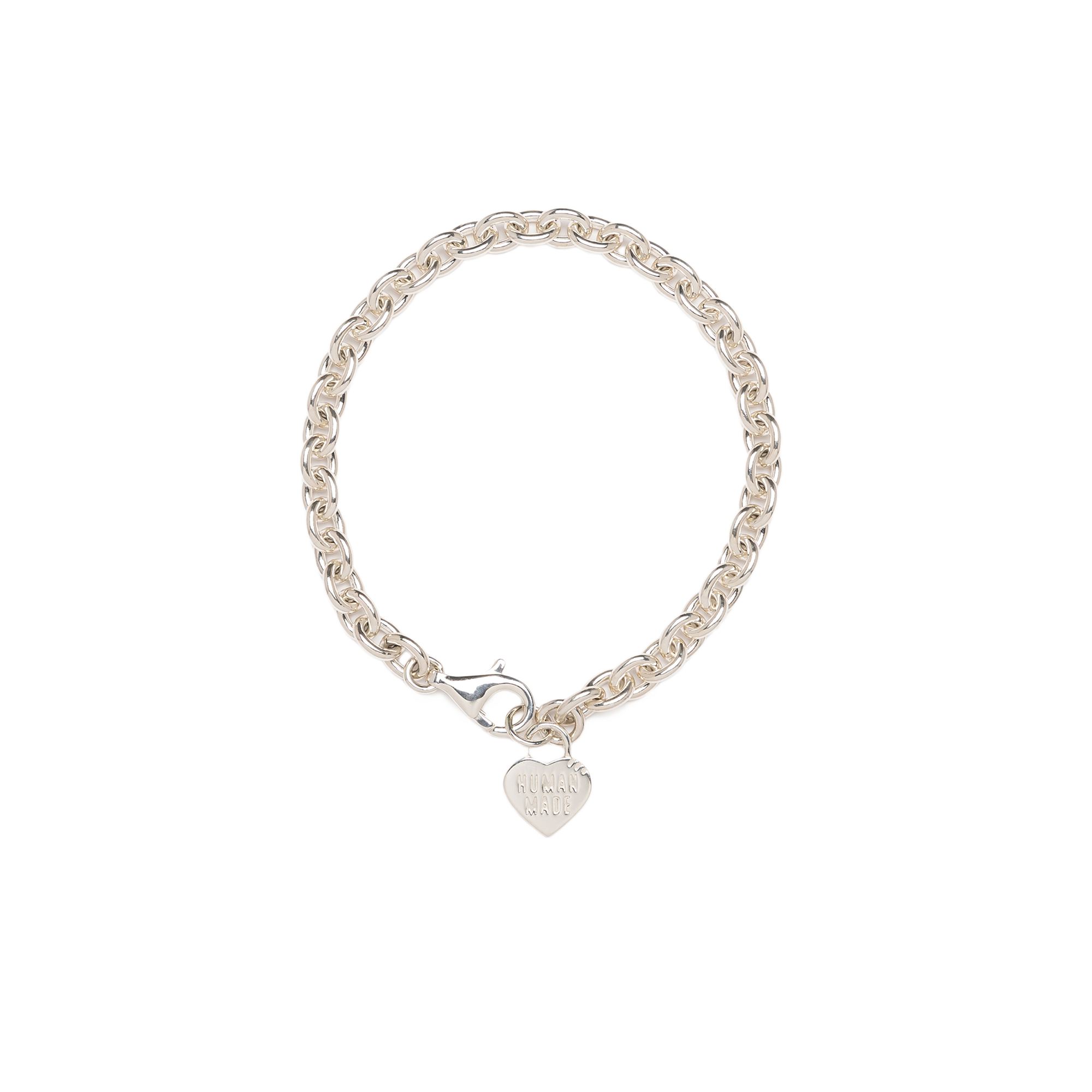 Human Made Heart Silver Bracelet Silver HM30GD086