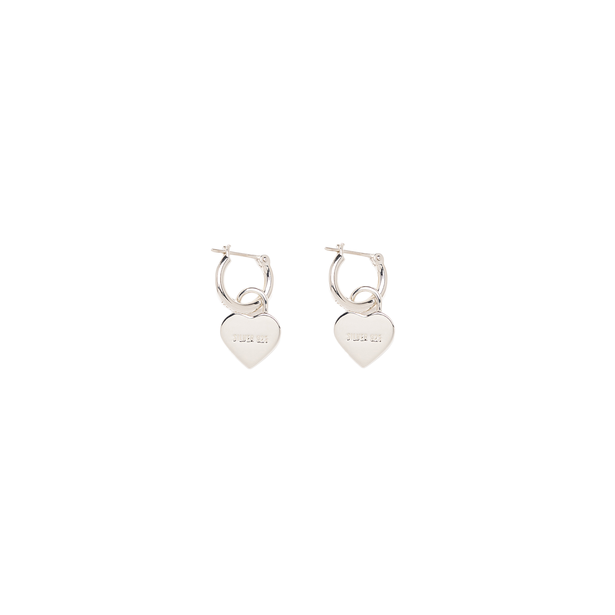 Human Made Heart Silver Earrings Silver HM30GD087