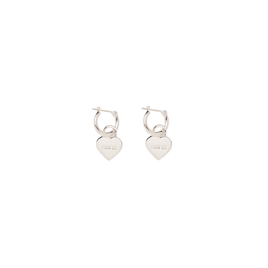 Human Made Heart Silver Earrings Silver HM30GD087