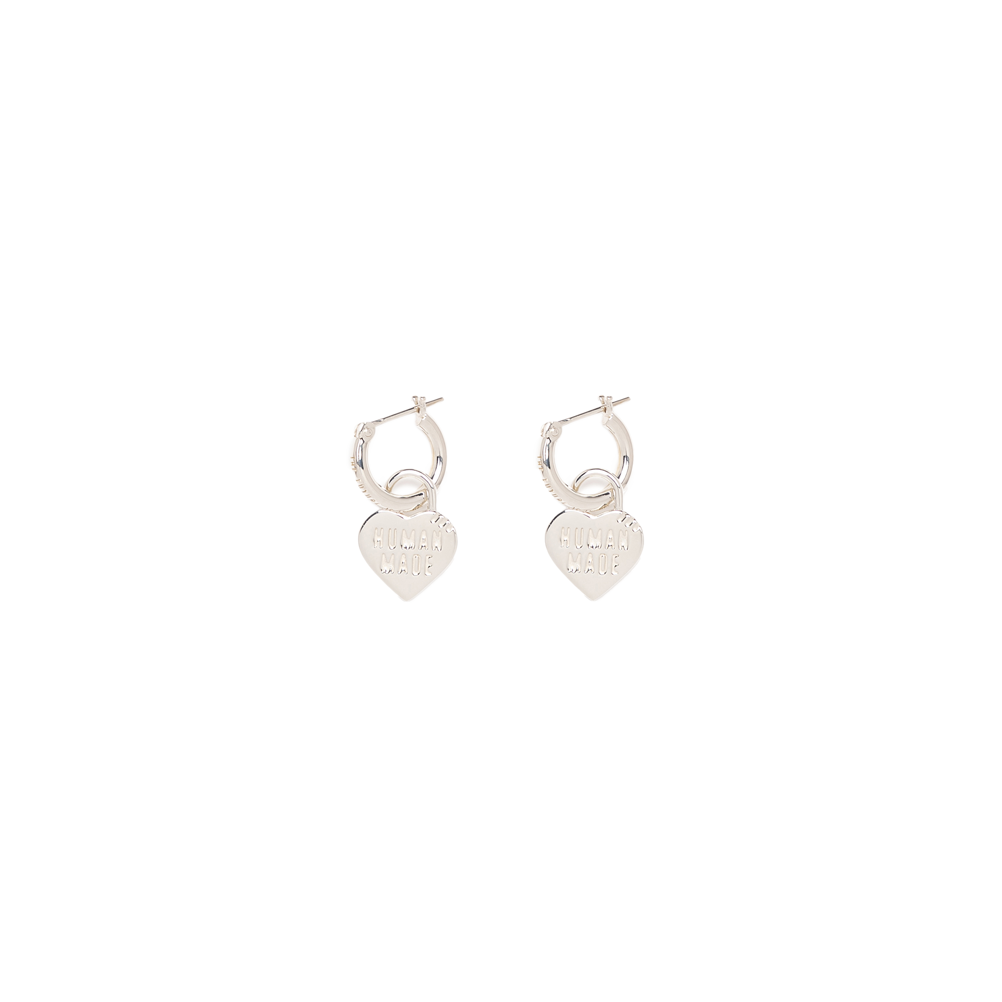 Human Made Heart Silver Earrings Silver HM30GD087