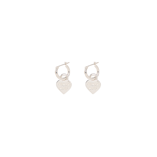 Human Made Heart Silver Earrings Silver HM30GD087