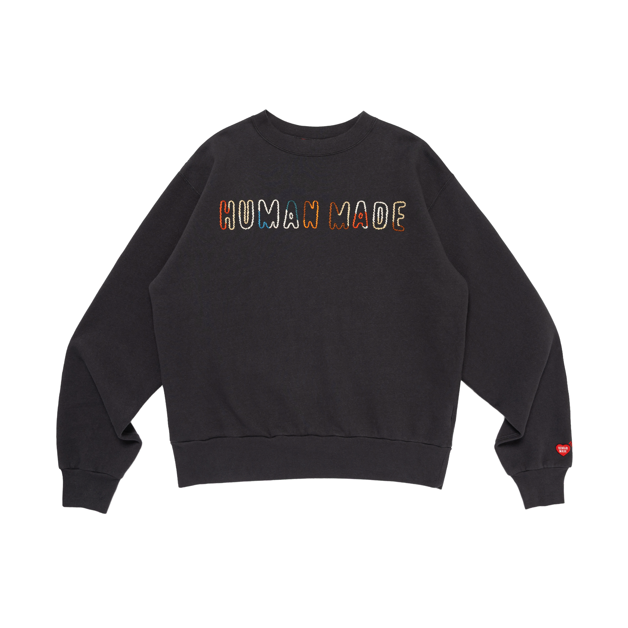Human Made Embroidered Sweatshirt Black HM32CS048