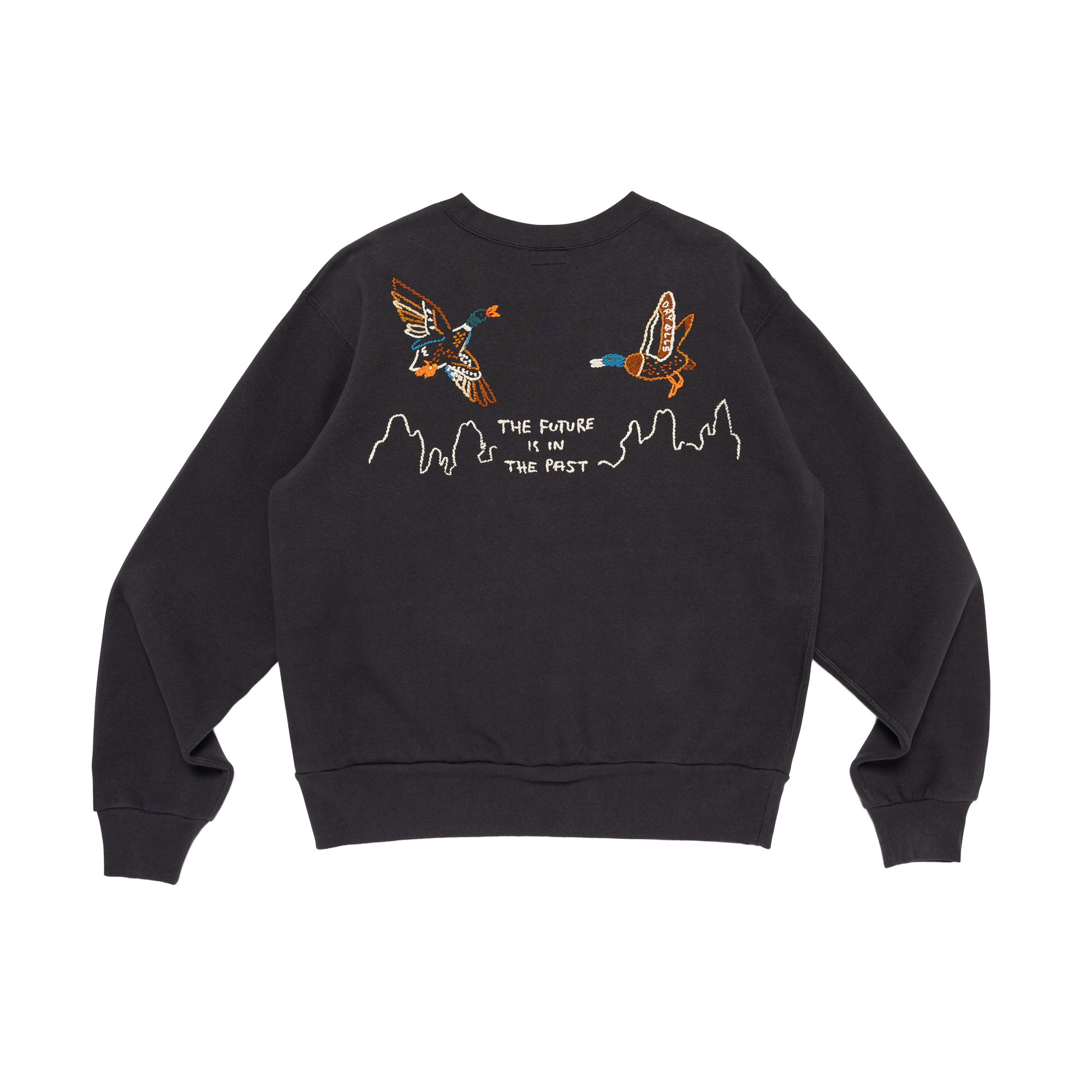 Human Made Embroidered Sweatshirt Black HM32CS048