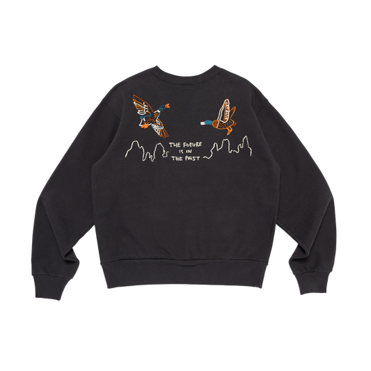 Human Made Embroidered Sweatshirt Black HM32CS048