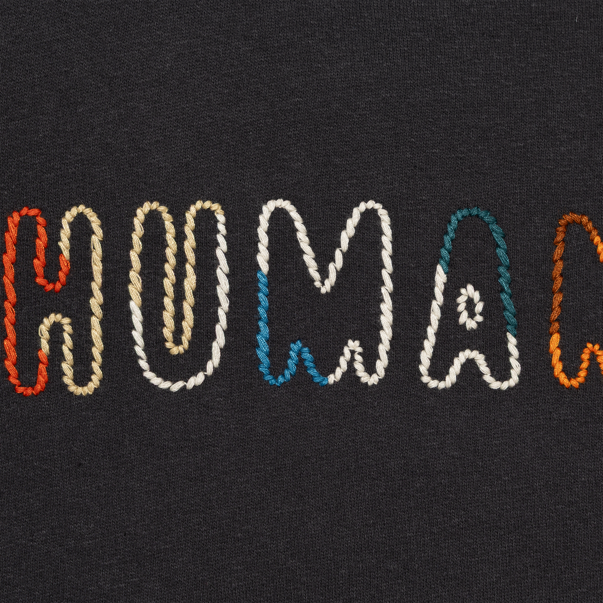 Human Made Embroidered Sweatshirt Black HM32CS048