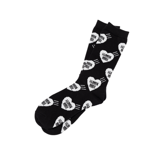 Human Made Heart Socks Black HM32GD057