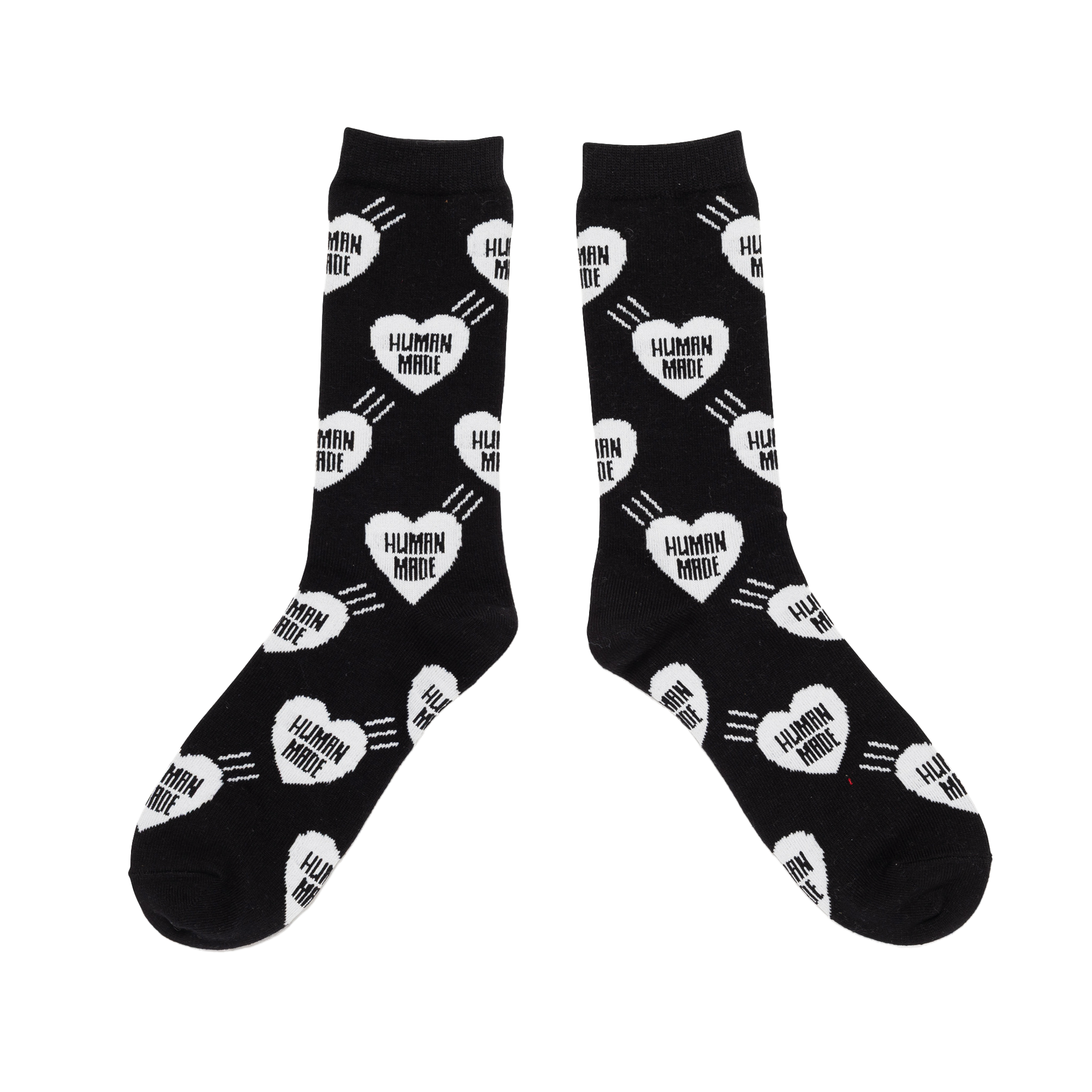 Human Made Heart Socks Black HM32GD057