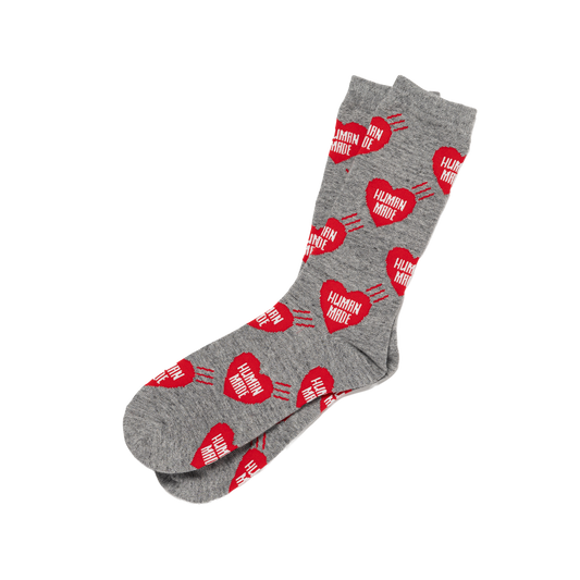 Human Made Heart Socks Gray HM32GD057