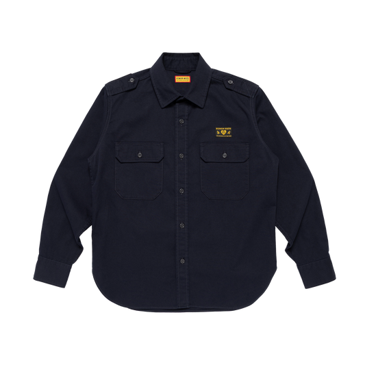 Human Made Twill Epaulette Shirt Navy HM32SH003