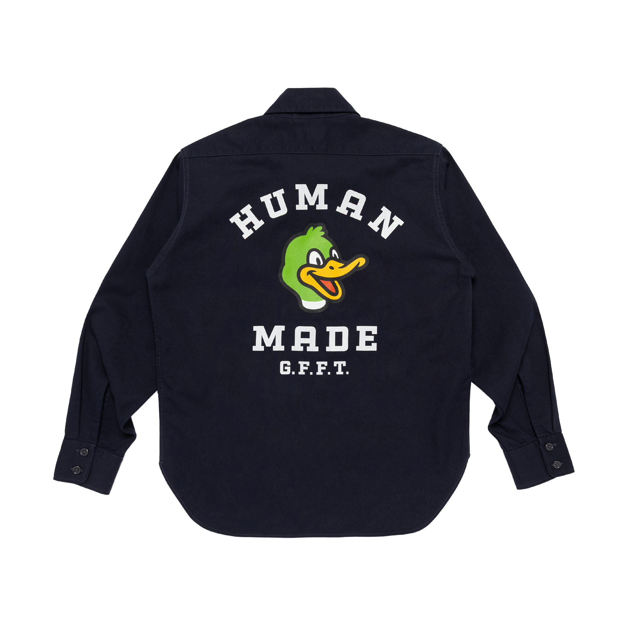 Human Made Twill Epaulette Shirt Navy HM32SH003