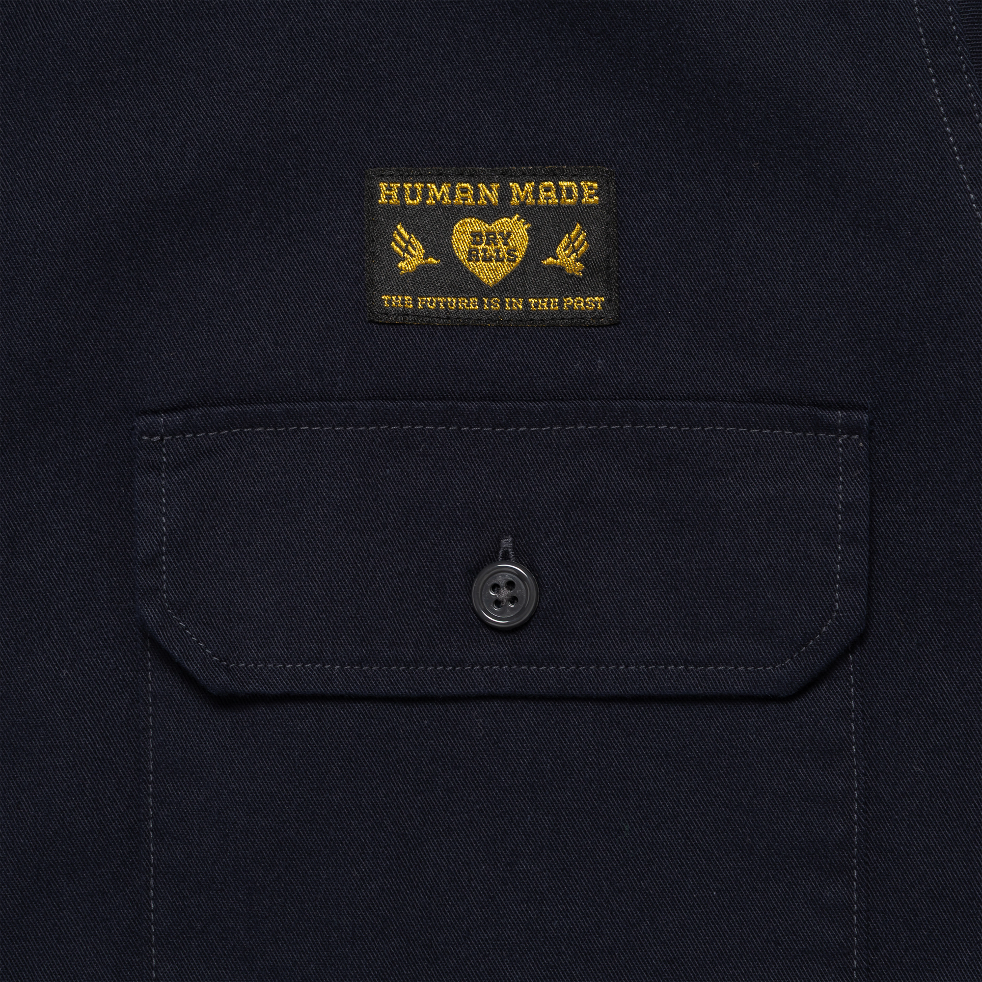 Human Made Twill Epaulette Shirt Navy HM32SH003