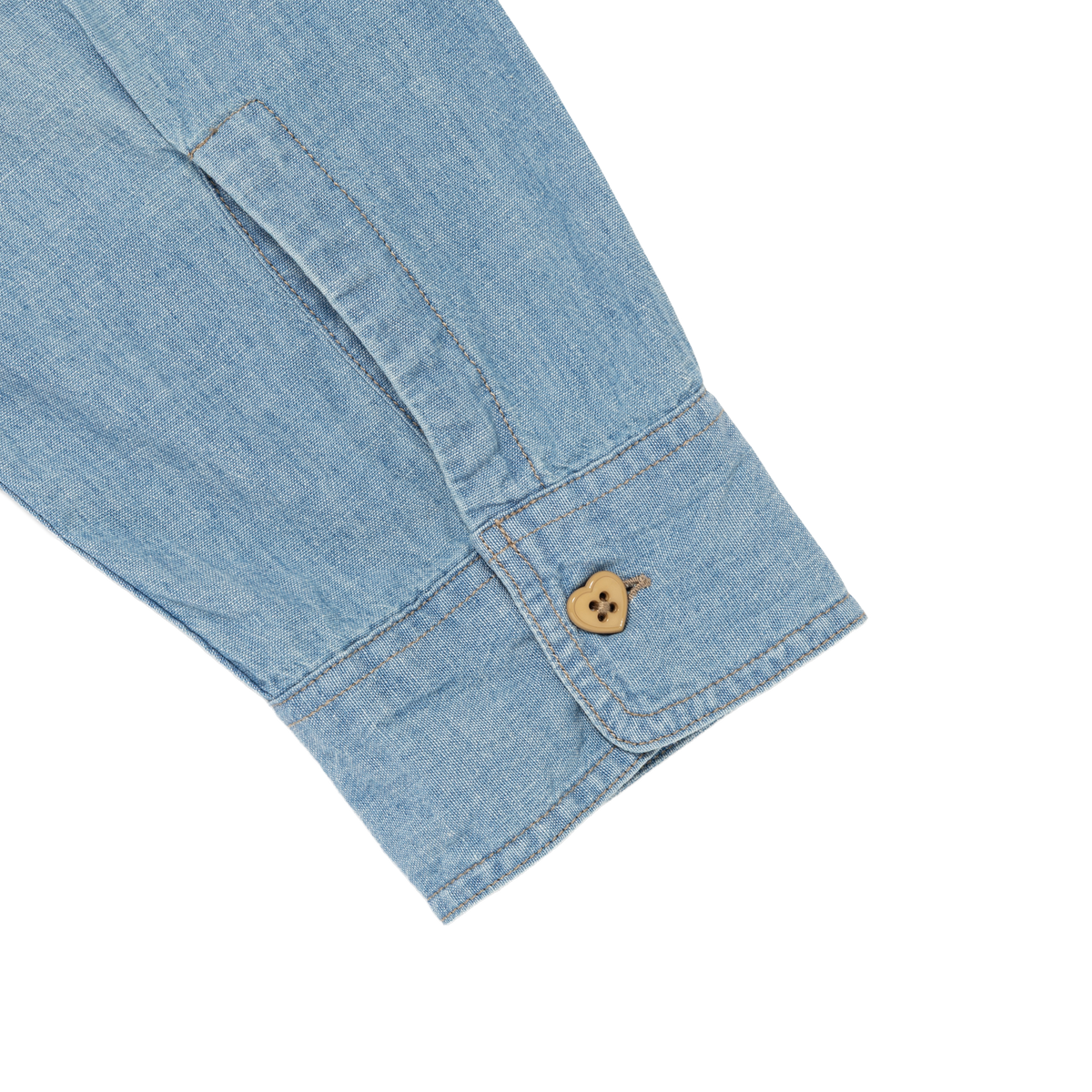 Human Made Embroidered Chambray Shirt Blue HM32SH005