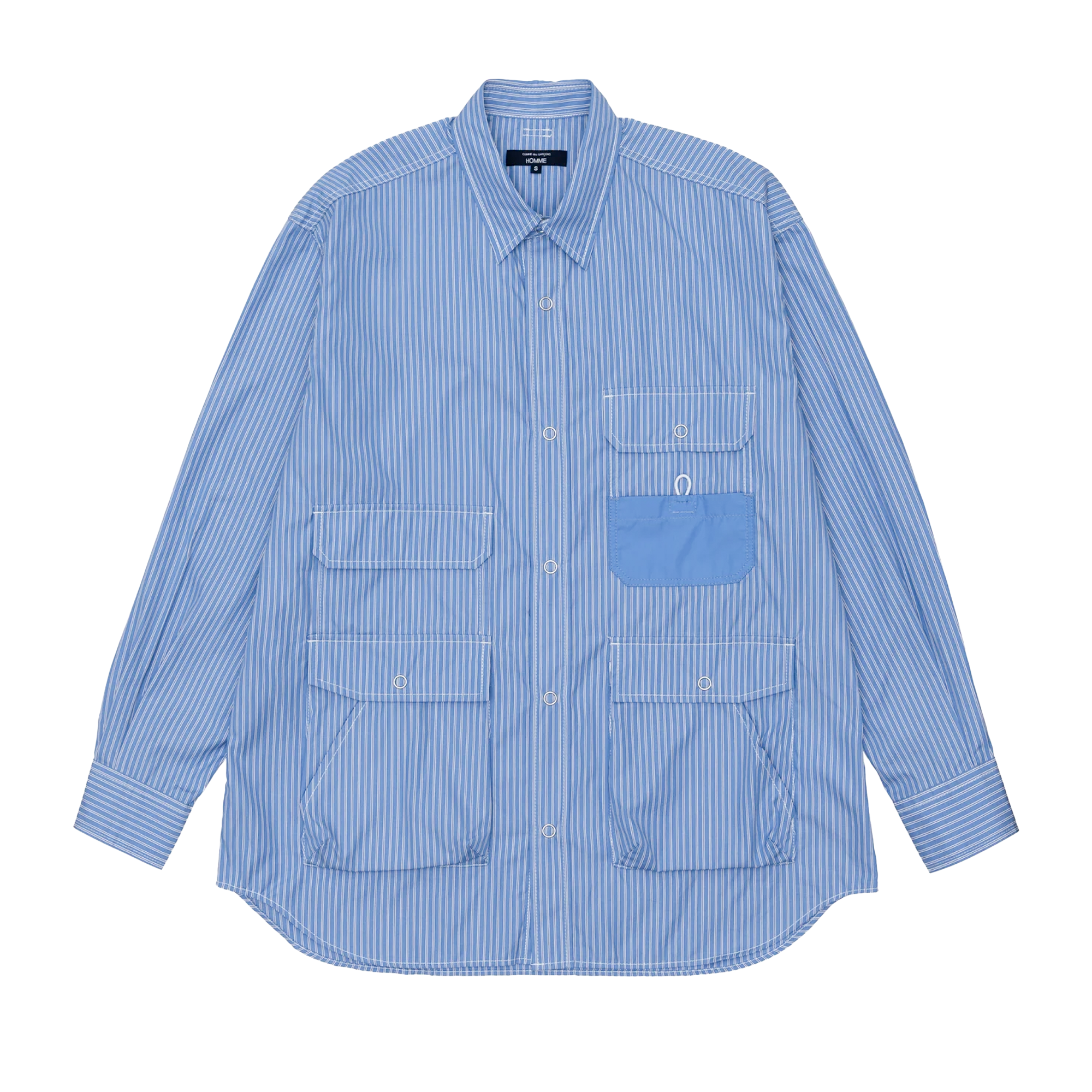 Comme des Garcons Homme Cotton Stripes Shirt HO-B004-051 Navy – Laced