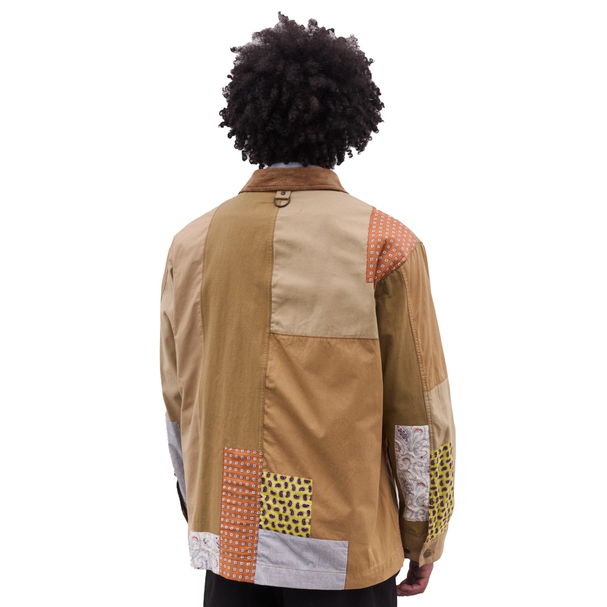 Comme des Garcons Homme Men's Patchwork Field Jacket Sand/Multi HO-J018-051