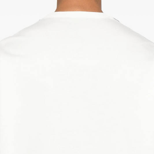 Comme des Garcons Homme Cotton Jersey X Polyester Knit T-Shirt HO-T006-051 White