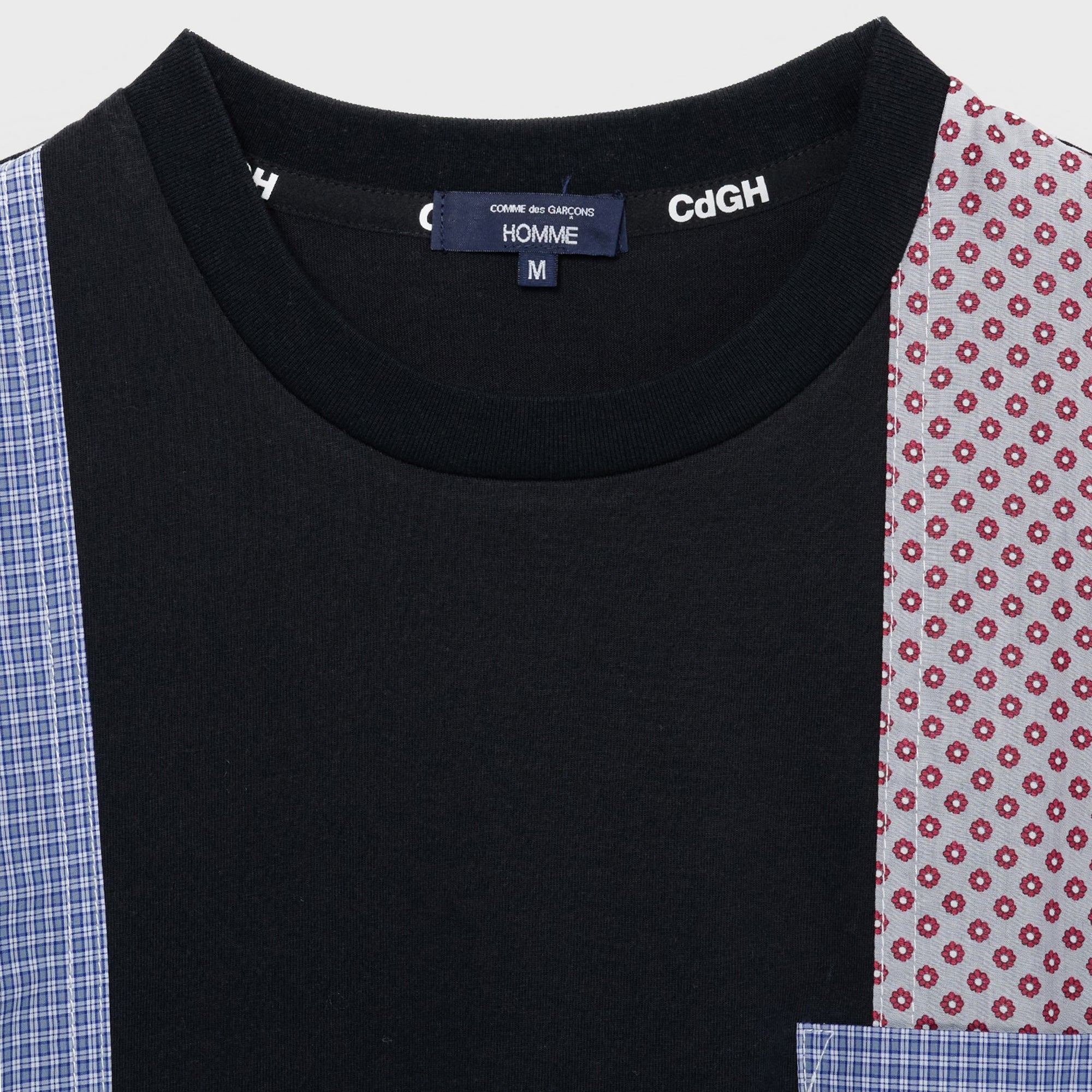 Comme des Garcons Homme Cotton Jersey Product Print Black HO-T010-051