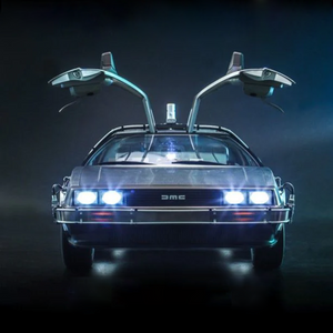 Hot Toys Back To The Future 2 - Delorean 1:6 Time Machine Silver