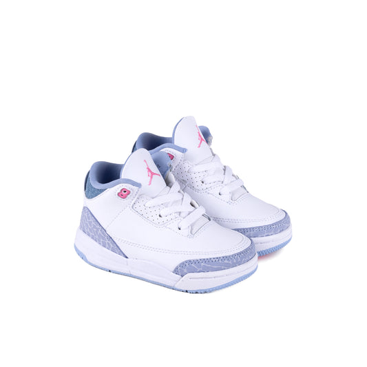 Nike Air Jordan 3 Retro (TD) White/Pink Glow/Cobalt Bliss HQ0782-101
