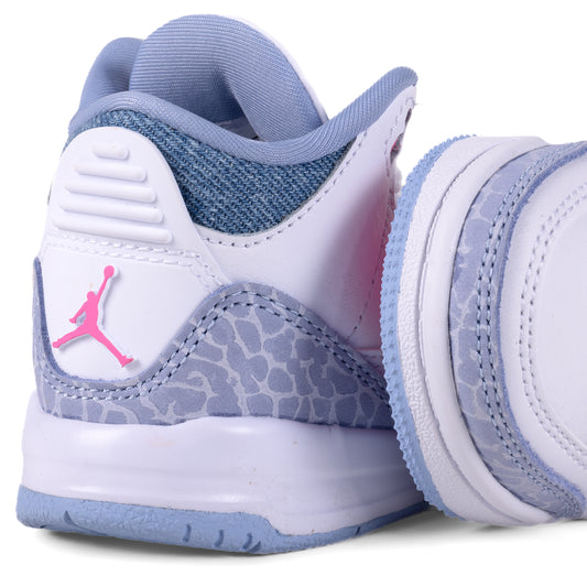 Nike Air Jordan 3 Retro (TD) White/Pink Glow/Cobalt Bliss HQ0782-101
