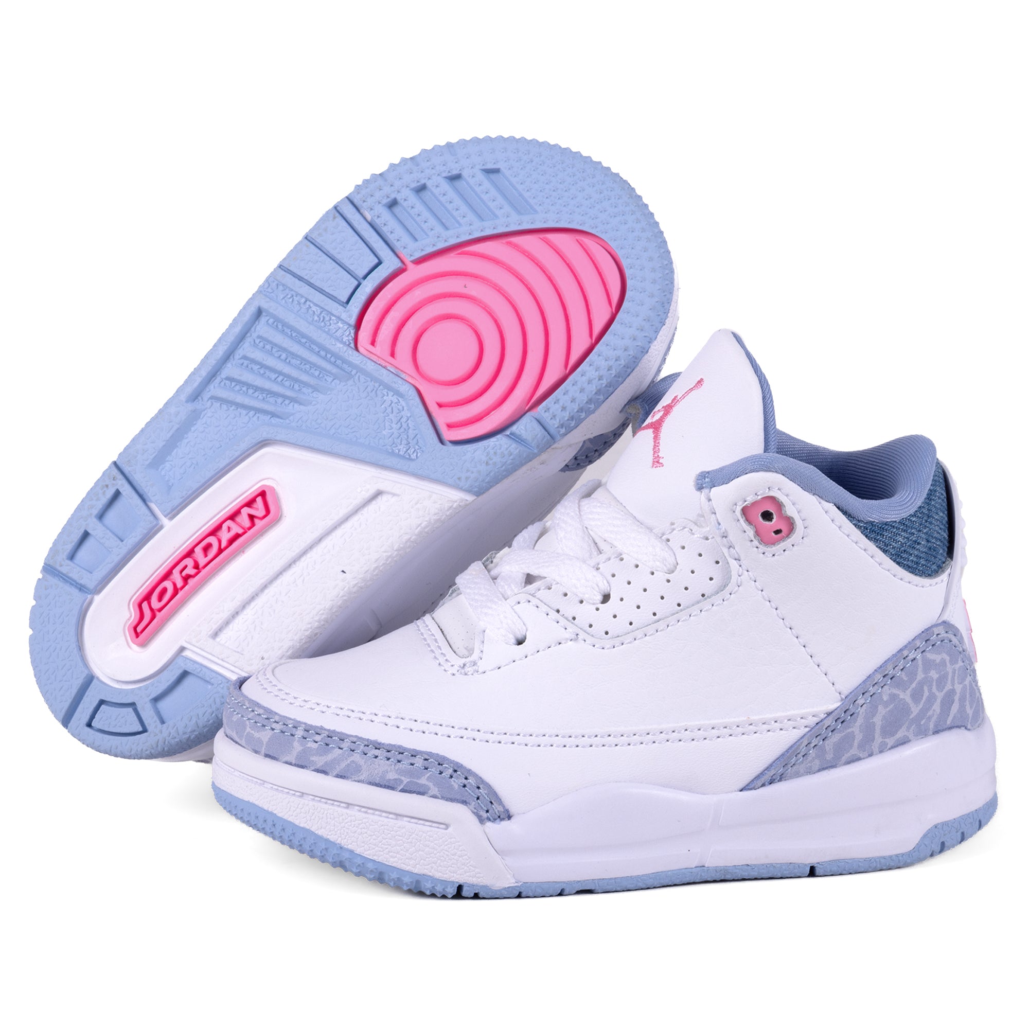Nike Air Jordan 3 Retro (TD) White/Pink Glow/Cobalt Bliss HQ0782-101