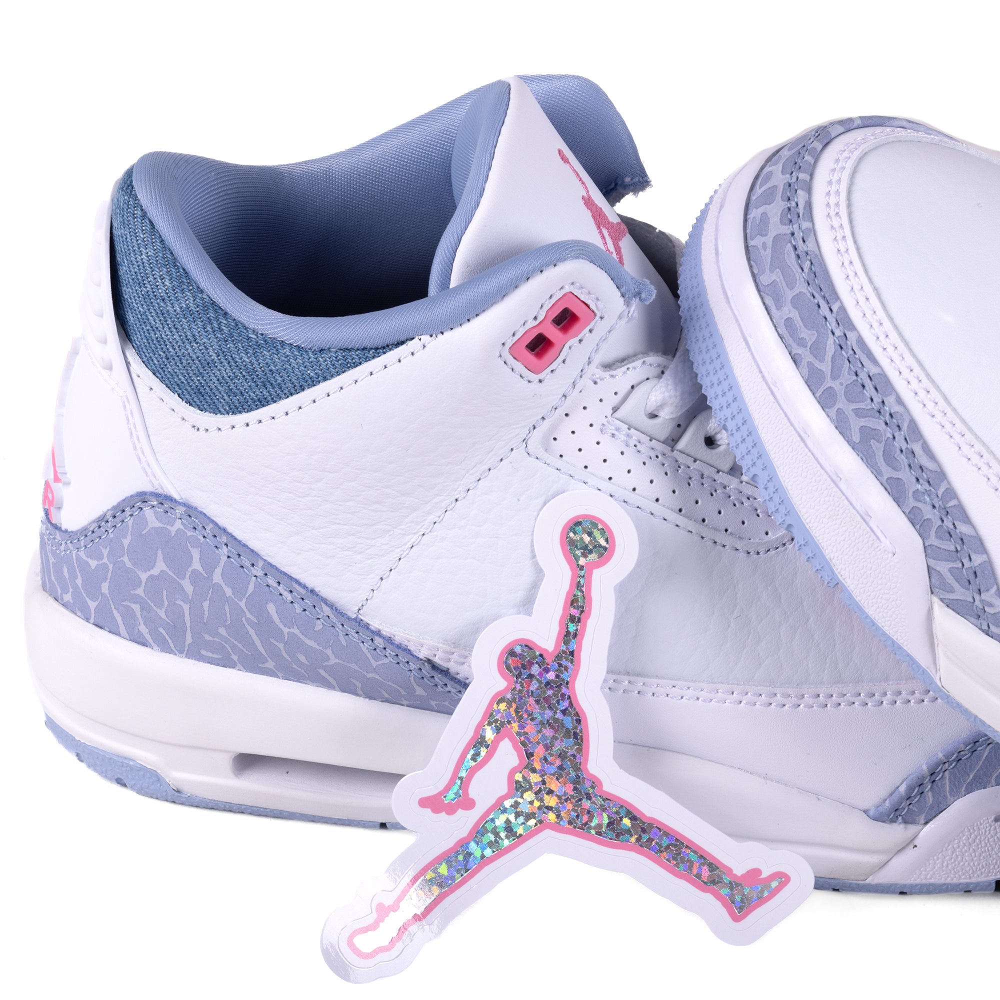 Nike Air Jordan 3 Retro (GS) White/Pink Glow/Cobalt Bliss HQ0784-101