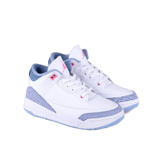 Nike Air Jordan 3 Retro (PS) White/Pink Glow/Cobalt Bliss HQ0783-101