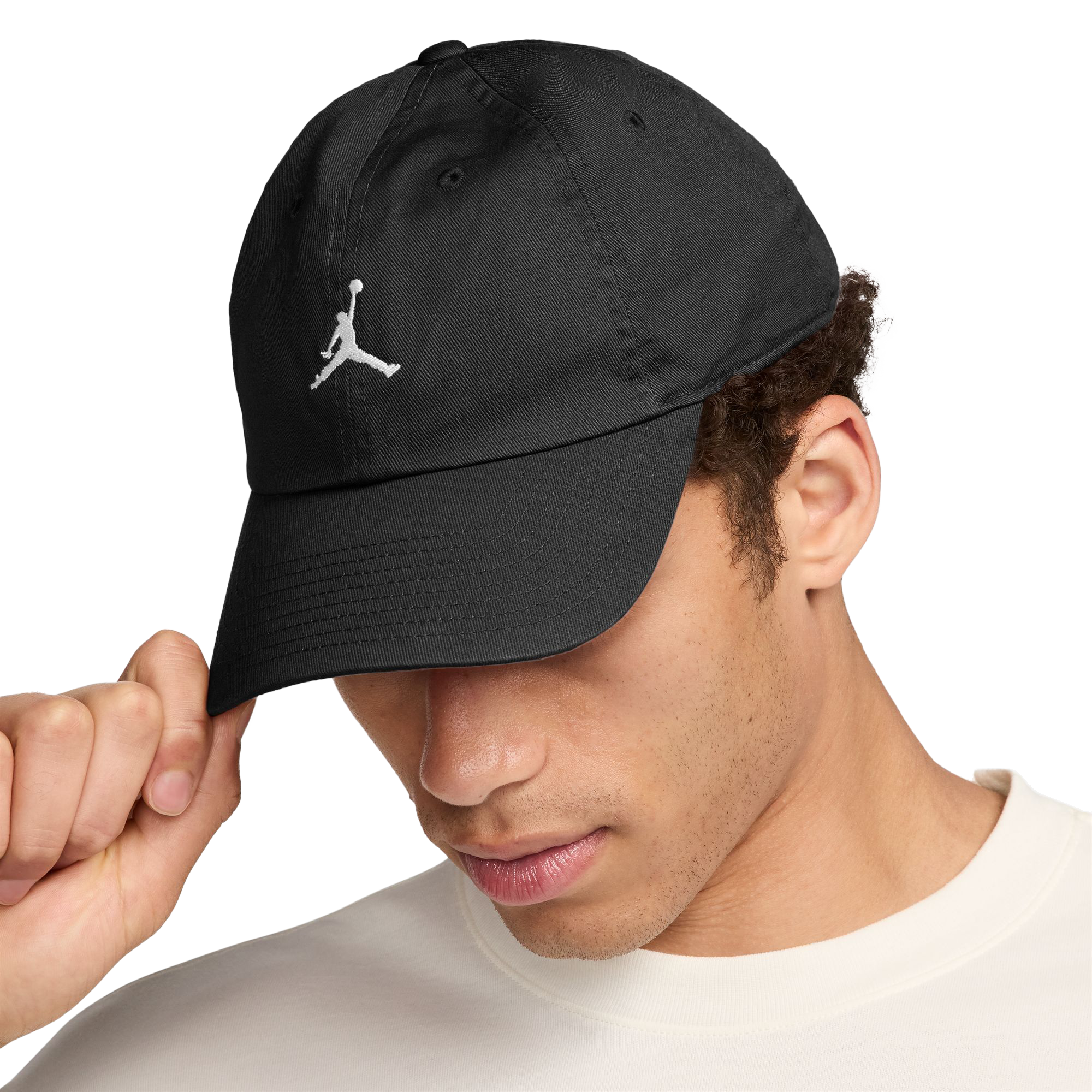 Nike Jordan Club Unstructured Curved-Bill Hat Black/White HQ1963-010