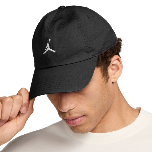 Nike Jordan Club Unstructured Curved-Bill Hat Black/White HQ1963-010