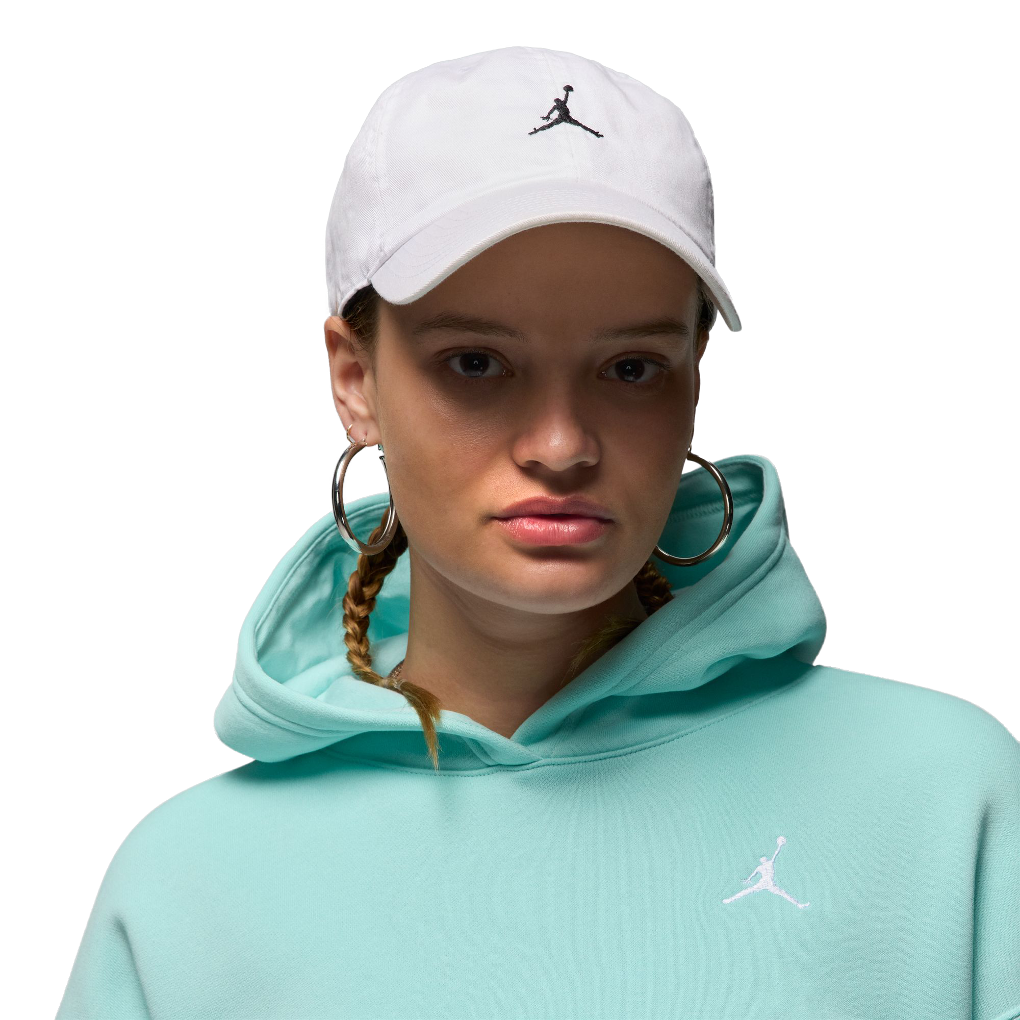 Nike Jordan Club Unstructured Curved-Bill Hat White/Black HQ1963-100