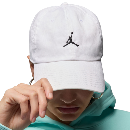 Nike Jordan Club Unstructured Curved-Bill Hat White/Black HQ1963-100