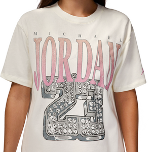 Nike Women's Jordan GF Hertg T-Shirt Gel J Day Sail/Orchid HQ2673-133