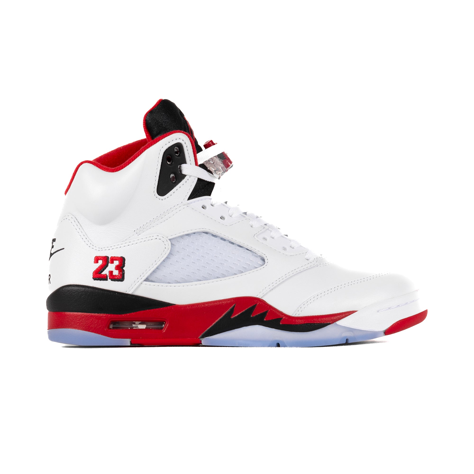 Nike Air Jordan 5 Retro OG "Black Tongue" White/Fire Red/Black HQ7978-101