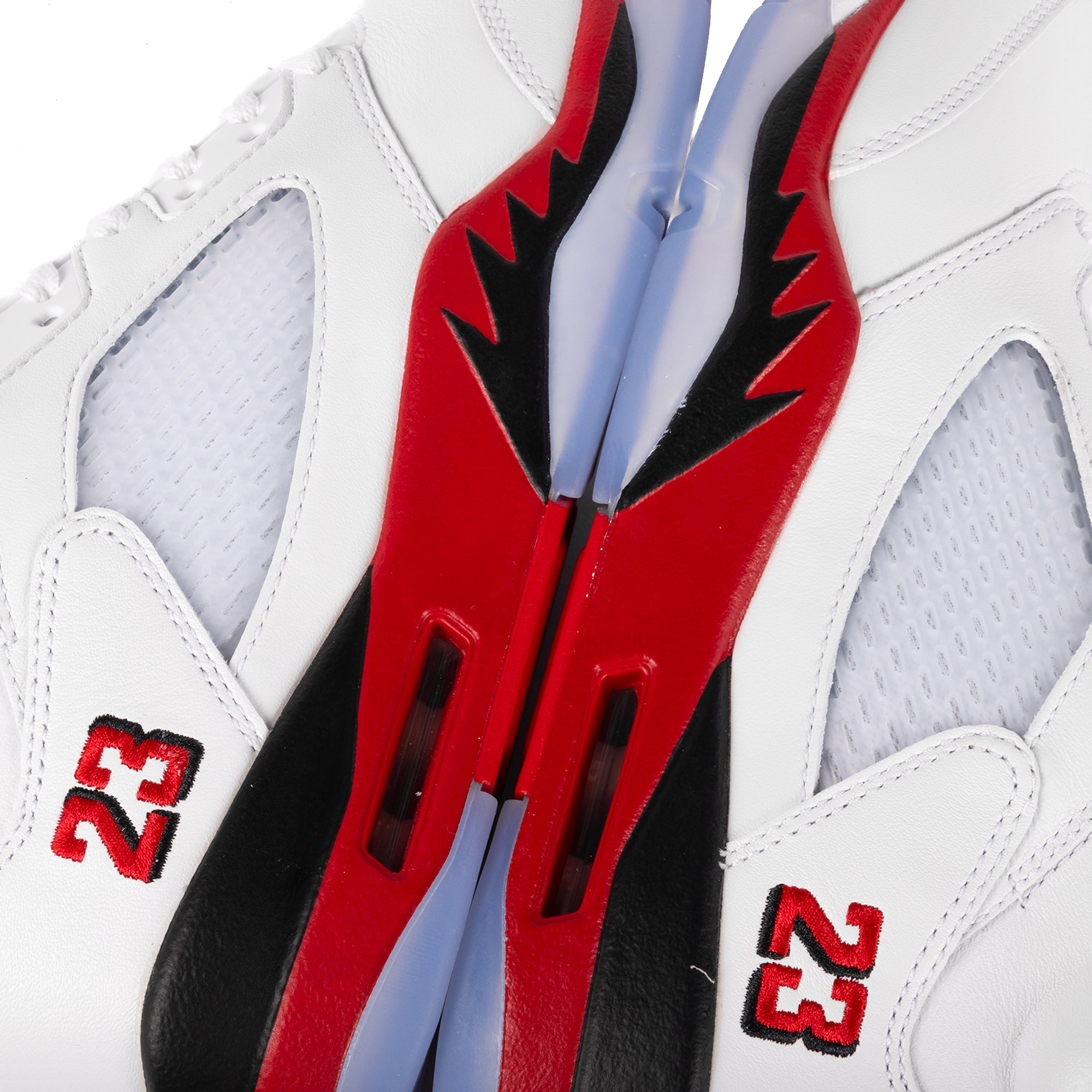 Nike Air Jordan 5 Retro OG "Black Tongue" White/Fire Red/Black HQ7978-101