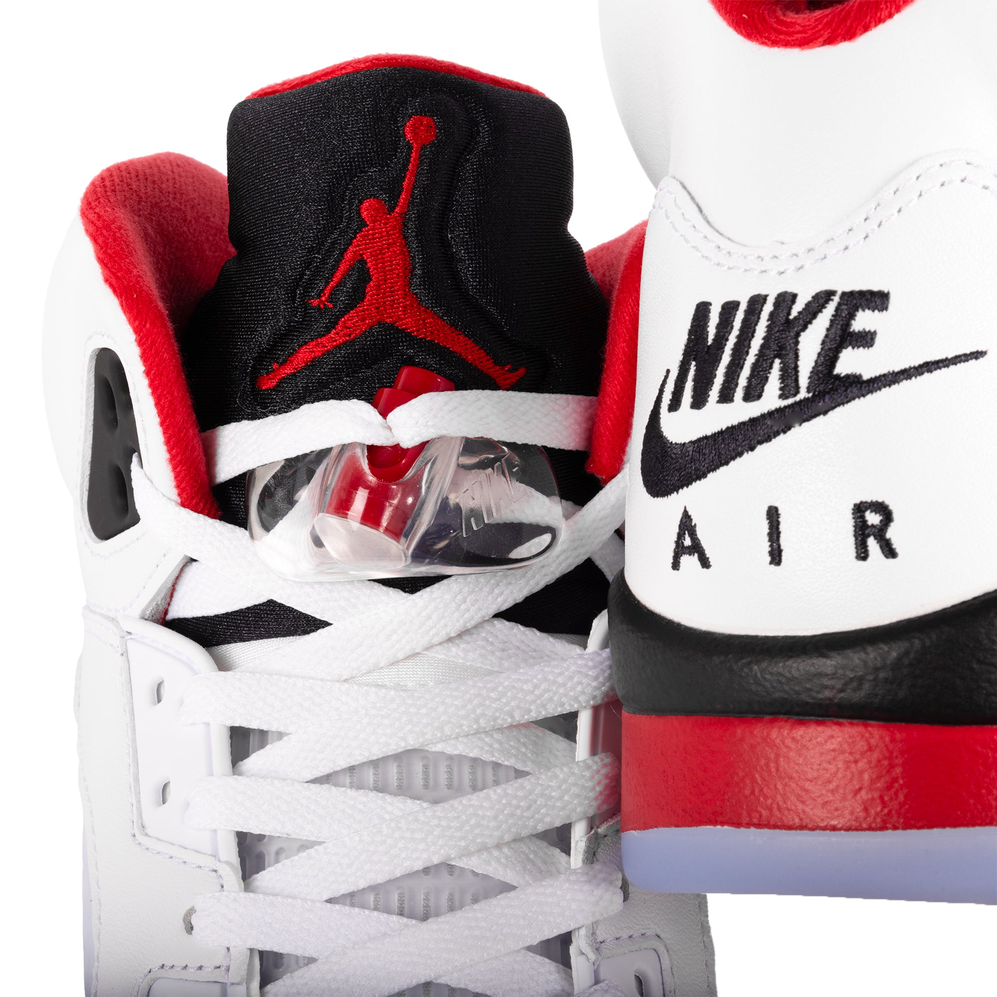 Nike Air Jordan 5 Retro OG "Black Tongue" White/Fire Red/Black HQ7978-101
