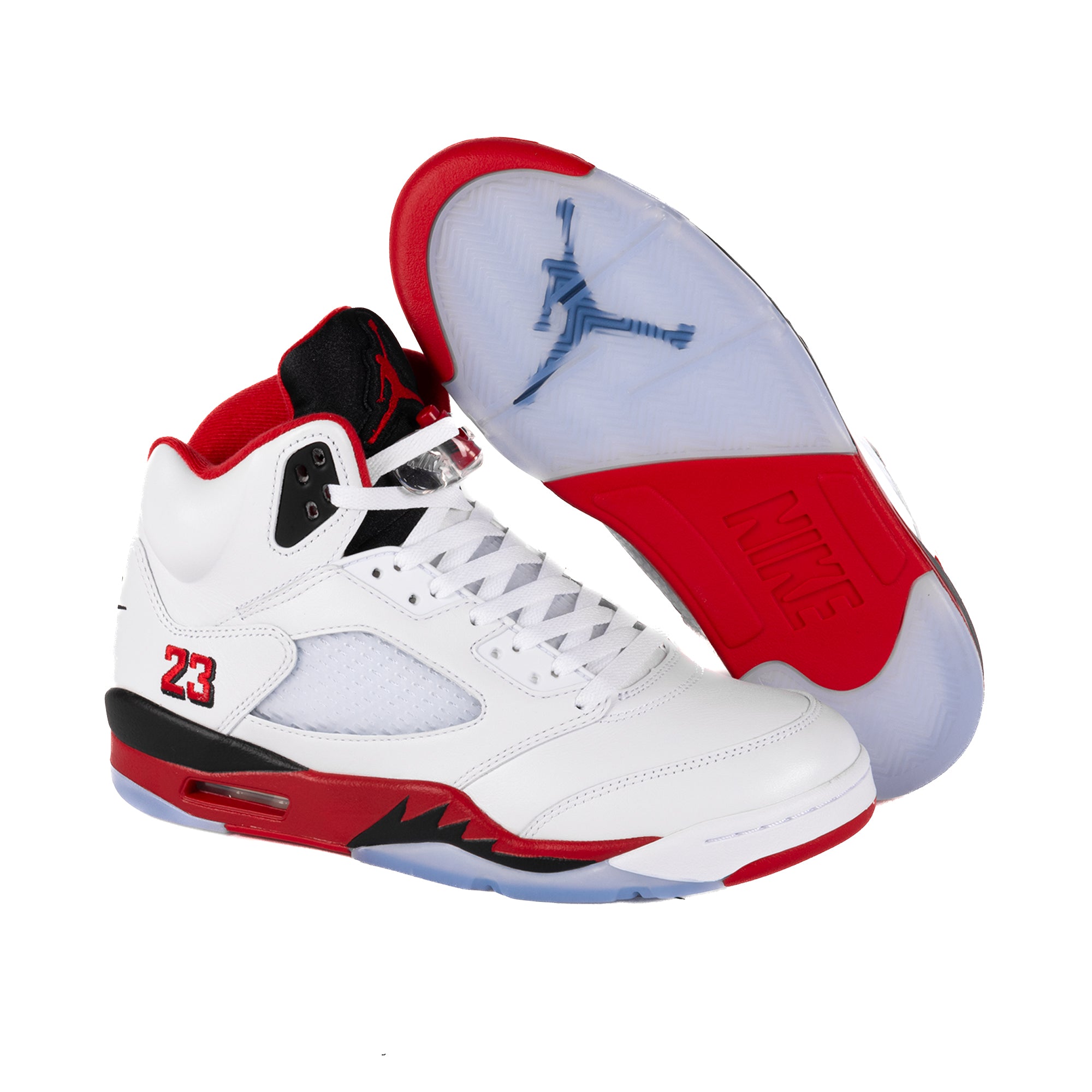 Nike Air Jordan 5 Retro OG "Black Tongue" White/Fire Red/Black HQ7978-101