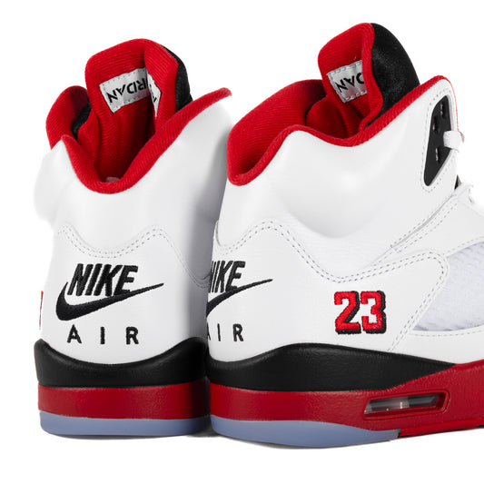 Nike Air Jordan 5 Retro OG "Black Tongue" White/Fire Red/Black HQ7978-101
