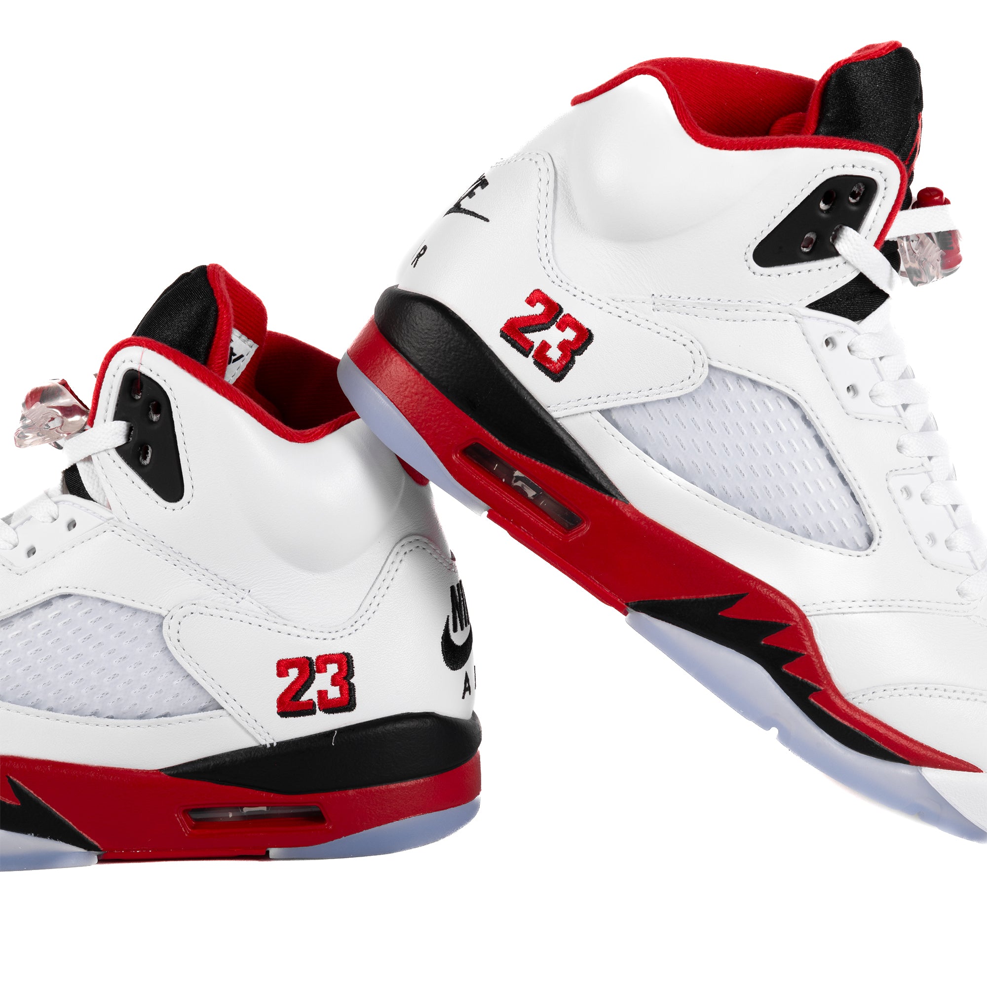 Nike Air Jordan 5 Retro OG "Black Tongue" White/Fire Red/Black HQ7978-101