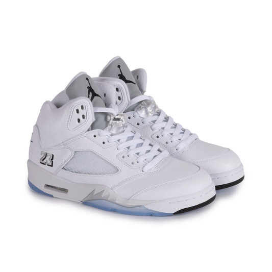 Nike Air Jordan 5 Retro "White Metallic" White/Black/Metallic Silver HQ7978-103